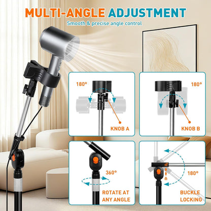 23.6–63" Adjustable Hair Dryer Stand Hands Free with Heavy Base