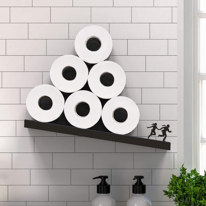 Funny Toilet Paper Holder Floating Wall Shelf - Avalanche Design