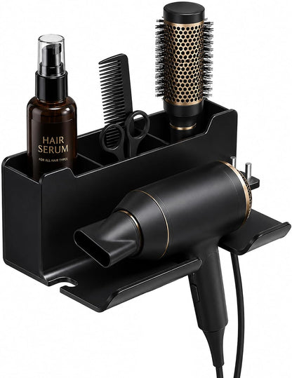 Hair Dryer Holder Wall Mounted, Blow Dryer Holder, Hair Tool Organizer