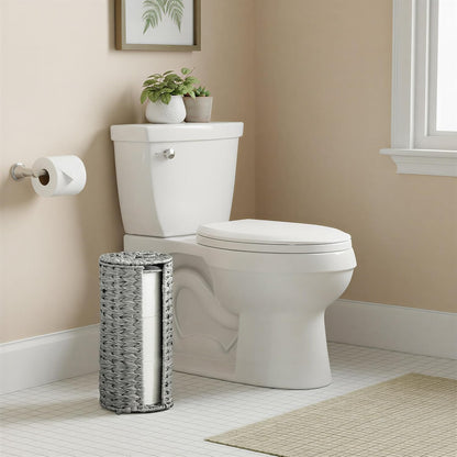 GRANNY SAYS Toilet Paper Storage with Lid, Wicker Toilet Paper Holder