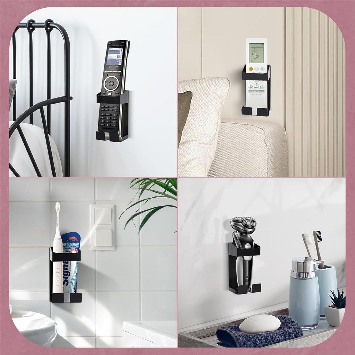 Curling Iron Holder Wall Mount Curling Iron Flat for Holds Hair Dryer