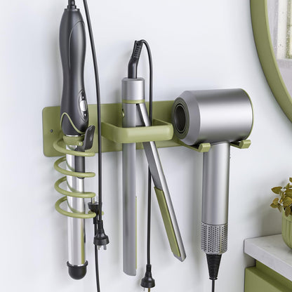 Tindbea Hair Dryer Holder Wall Mount Aluminum Alloy Hot Tools Organizer