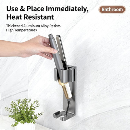 Curling Iron Holder Wall Mount, Flat Iron Holder for Hair Tools