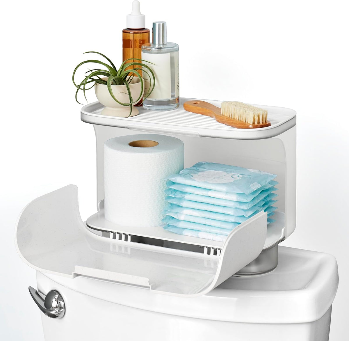YouCopia HideAway Toilet Cabinet, Over Toilet Bathroom Storage Organizer