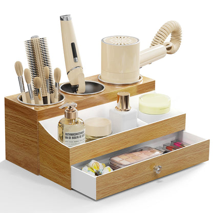GFWARE Hair Tool Organizer with 3 Stainless Steel Cups, Cooling Hot Tools
