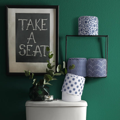 Hoolerry 6 Pcs Decorative Toilet Paper Roll Covers, Nautical