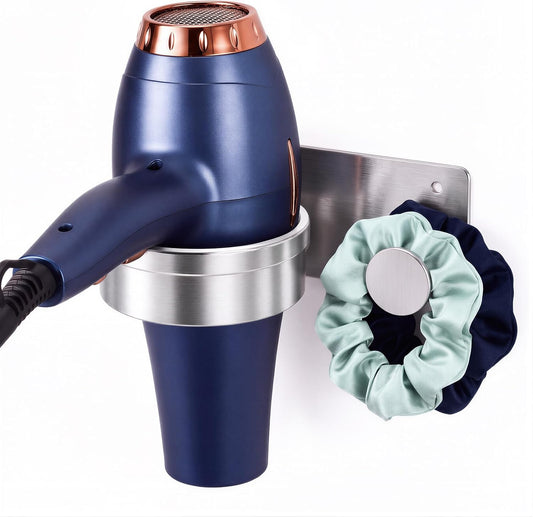 Blow Dryer Holder Wall Mounted, Self Adhesive Hair Dryer Holder