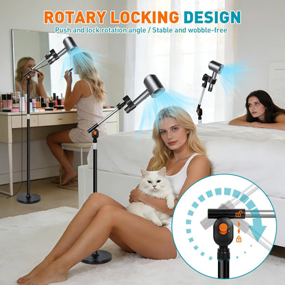 23.6–63" Adjustable Hair Dryer Stand Hands Free with Heavy Base