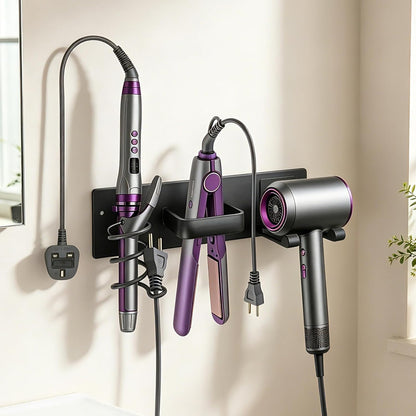 Hair Dryer Holder Wall Mount, Easy Assemble Hair Tool Organizer