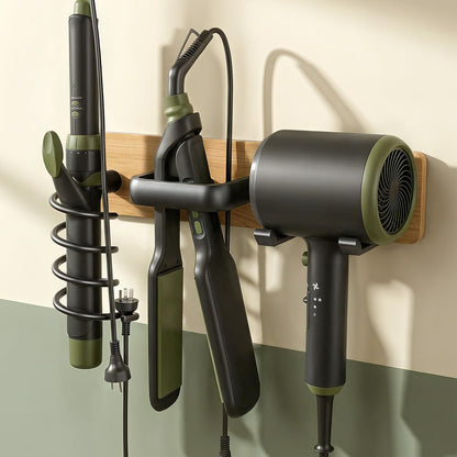 Tindbea Hair Dryer Holder Wall Mount Aluminum Alloy Hot Tools Organizer
