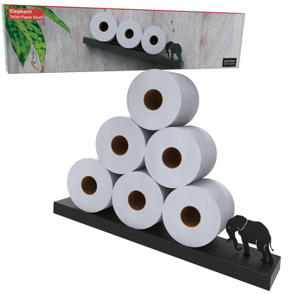 Funny Toilet Paper Holder Floating Wall Shelf - Avalanche Design