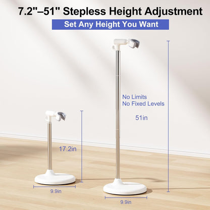 Heavy Duty Hair Dryer Stand, 360° Rotating, Adjustable Height