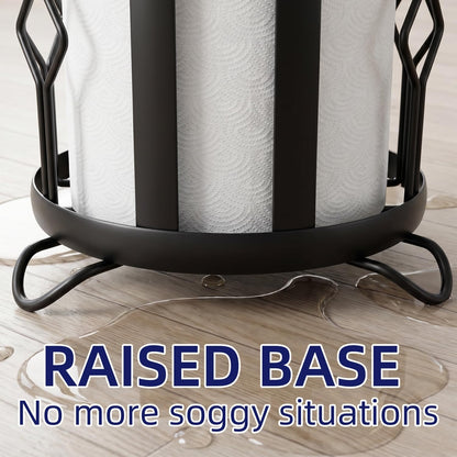 Epicano Toilet Paper Holder Stand,Freestanding Toilet Paper Storage,Black