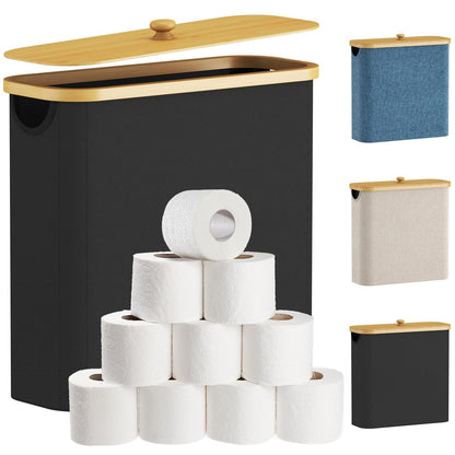 Lifewit Toilet Paper Storage Holder, Extra Large Stand Basket, 30L, White