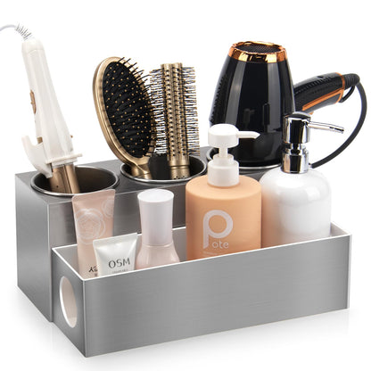 GFWARE Hair Tool Organizer with 3 Stainless Steel Cups, Cooling Hot Tools