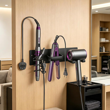 Hair Dryer Holder Wall Mount, Easy Assemble Hair Tool Organizer