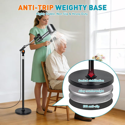 23.6–63" Adjustable Hair Dryer Stand Hands Free with Heavy Base