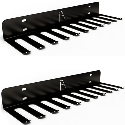 Gym Storage Rack Wall Mount, 11-Hook Cable Attachment Organizer, USA Made