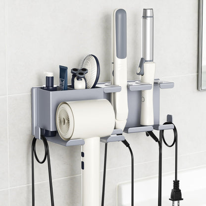 BOIVSHI Hair Dryer Holder, Wall Mounted, Black