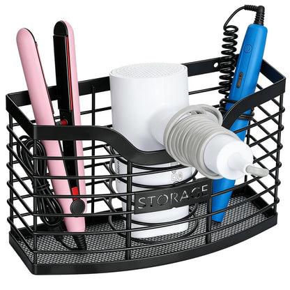Hair Tool Organizer, Hair Dryer Holder for Bathroom Vanity Counter Cabinet