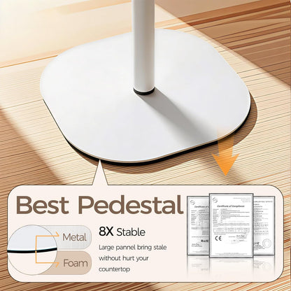 Hair Dryer Stand Holder-19 inch Ultra Stable Blow Dryer Stand White