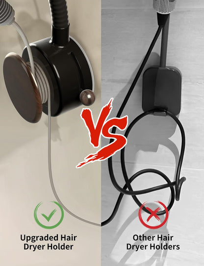 Hands-Free Suction Cup Hair Dryer Holder Wall Mount