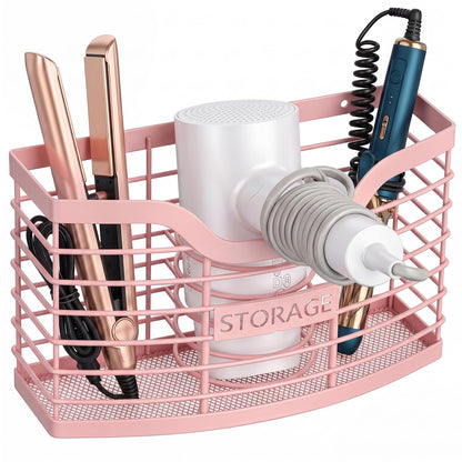 Hair Tool Organizer, Hair Dryer Holder for Bathroom Vanity Counter Cabinet