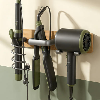 Tindbea Hair Dryer Holder Wall Mount Aluminum Alloy Hot Tools Organizer