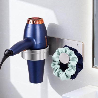 Blow Dryer Holder Wall Mounted, Self Adhesive Hair Dryer Holder