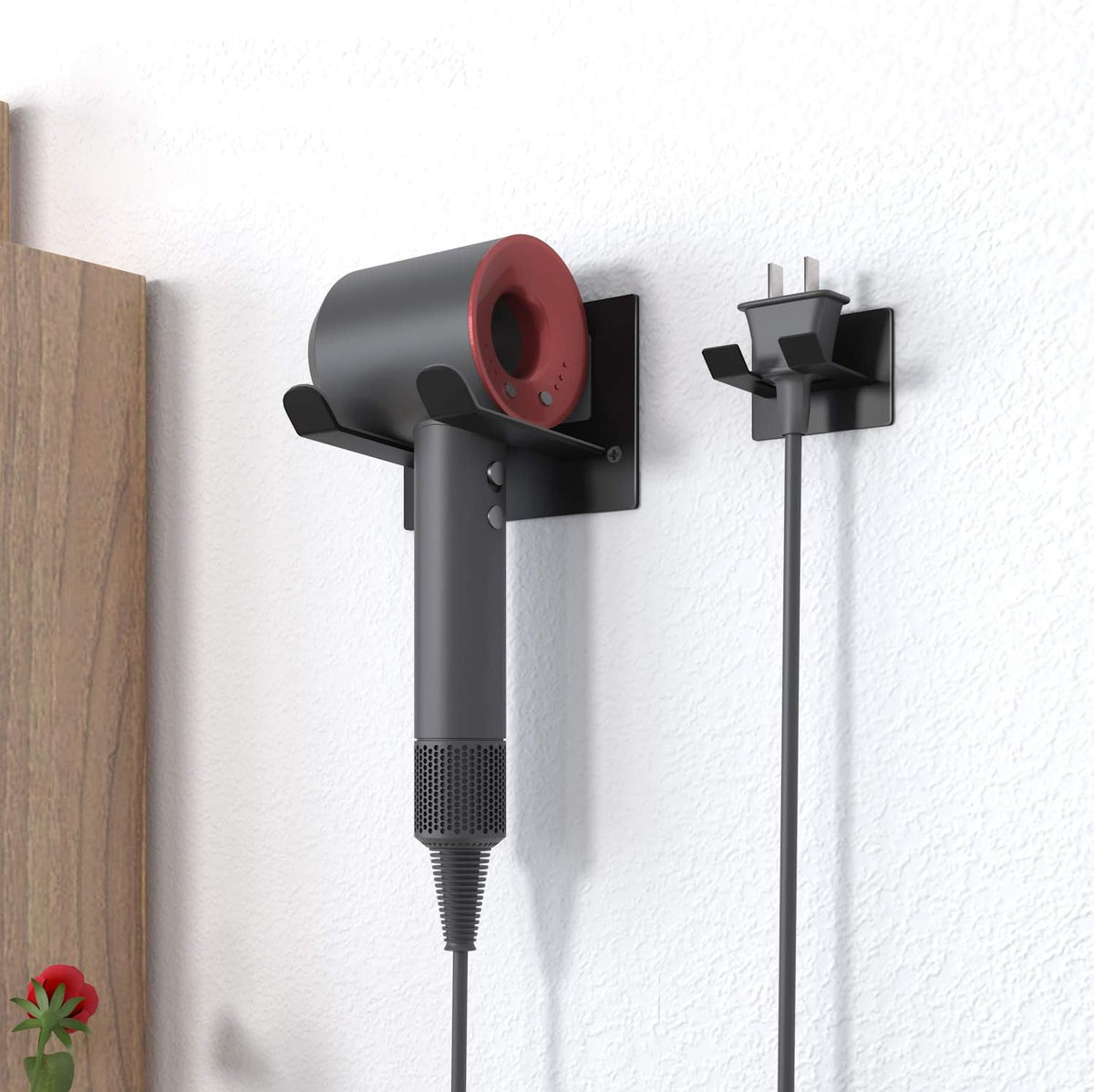 XIGOO Self Adhesive Hair Dryer Holder Wall Mounted