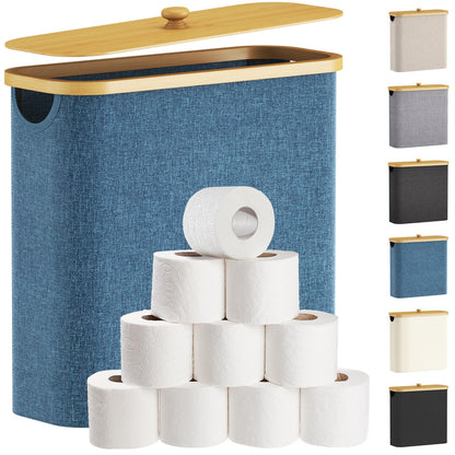 Lifewit Toilet Paper Storage Holder, Extra Large Stand Basket, 30L, White