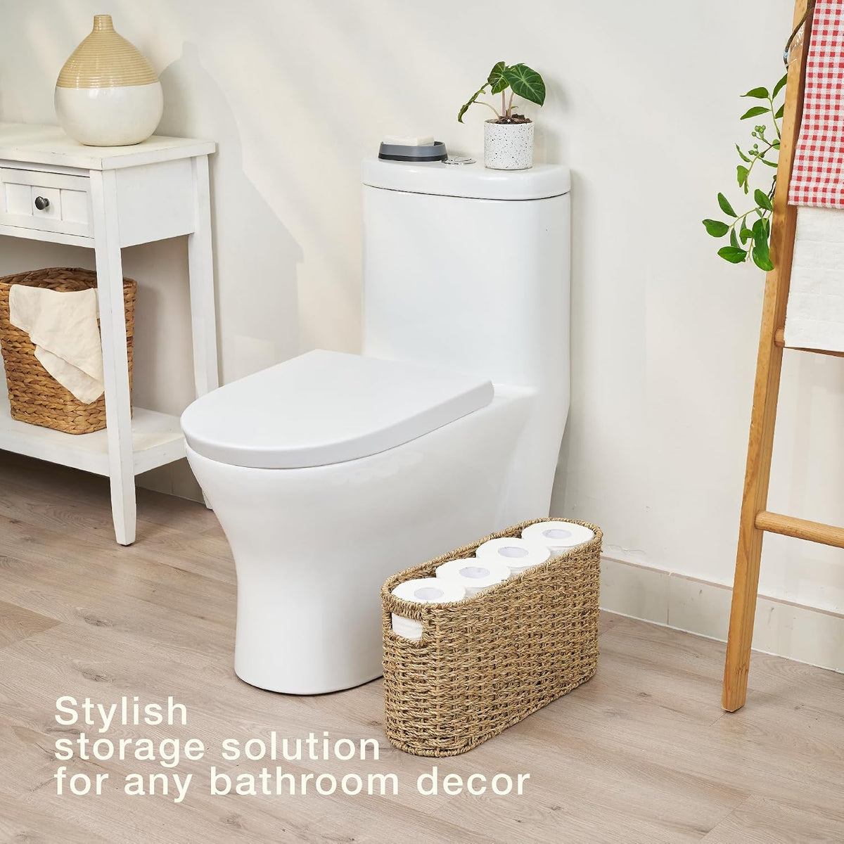 84ECO Seagrass Toilet Paper Storage Basket