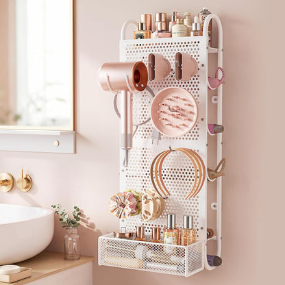 VINAEMO Hair Tool Organizer, Wall Mounted Hair Dryer Holder for Bathroom