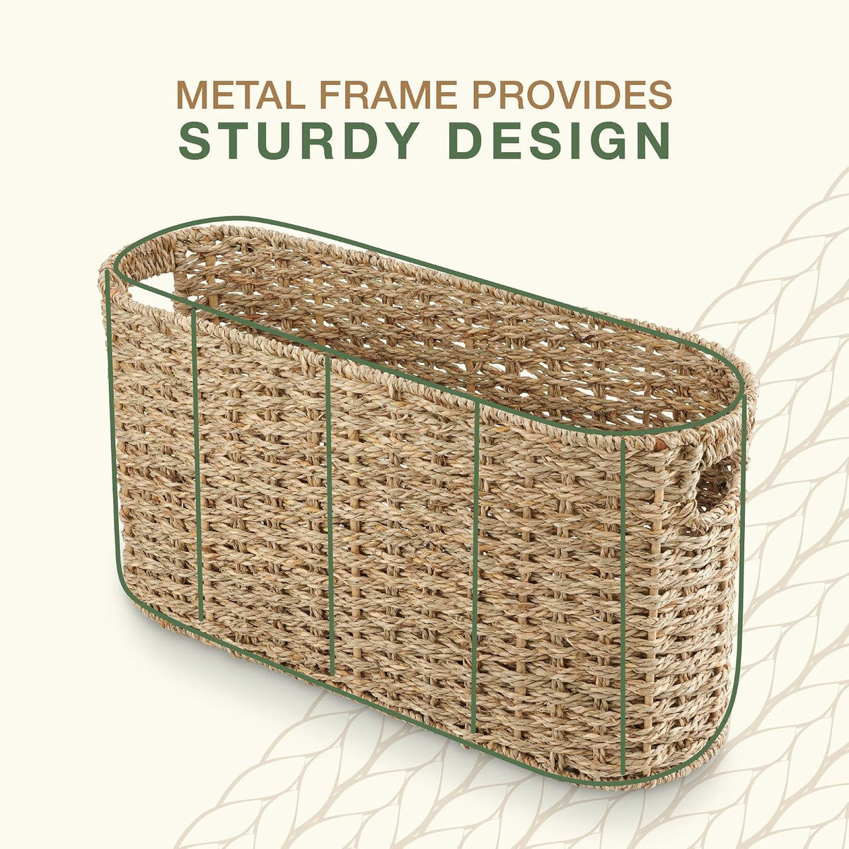 84ECO Seagrass Toilet Paper Storage Basket