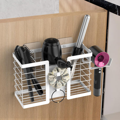 FUNKYLEE 3-in-1 Universal Hair Tool Organizer Wall Mount, Black