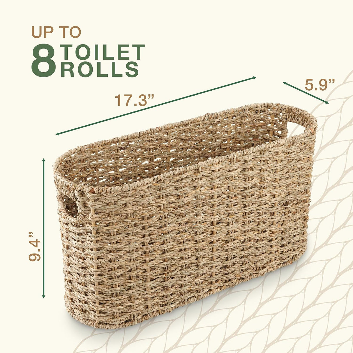84ECO Seagrass Toilet Paper Storage Basket
