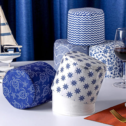 Hoolerry 6 Pcs Decorative Toilet Paper Roll Covers, Nautical