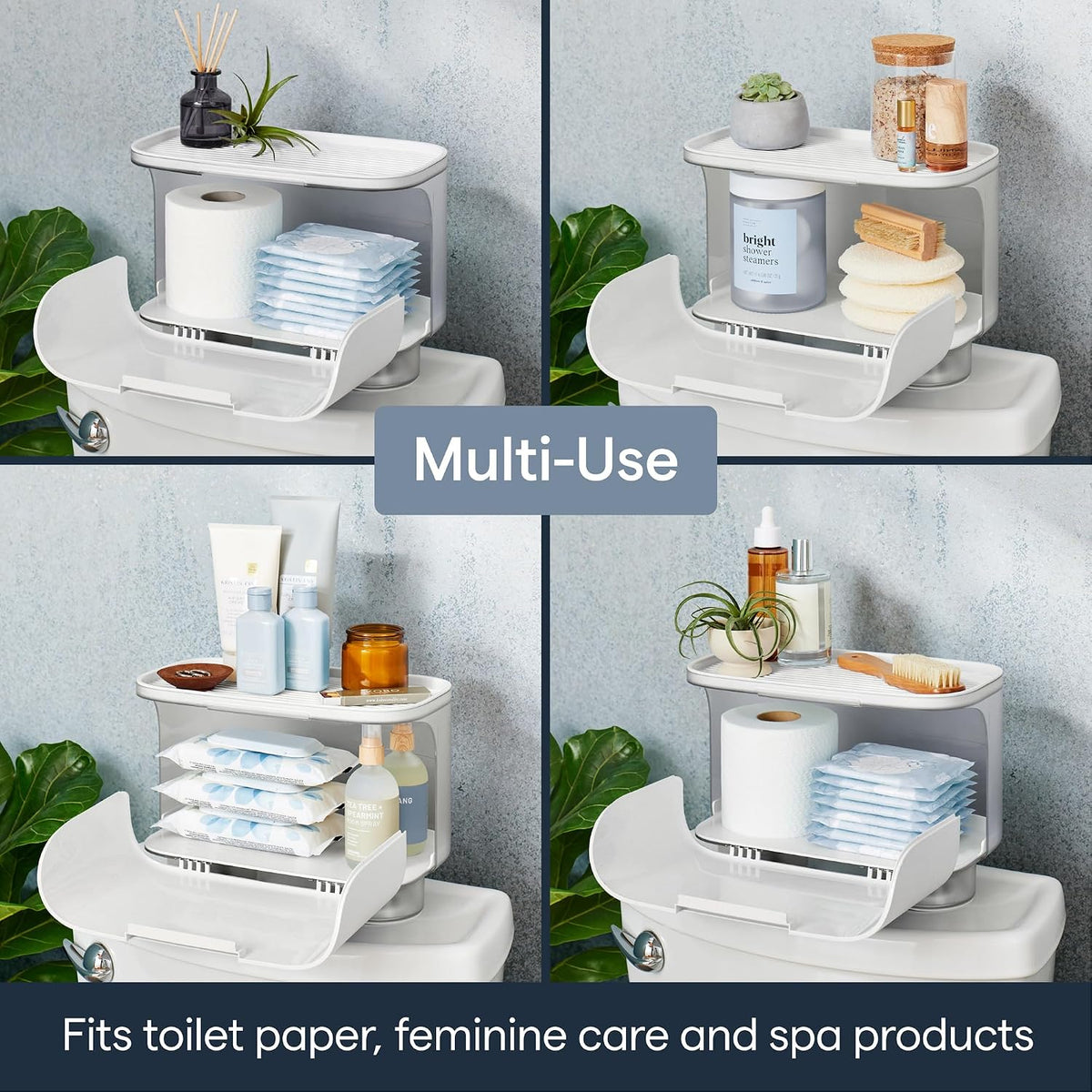 YouCopia HideAway Toilet Cabinet, Over Toilet Bathroom Storage Organizer