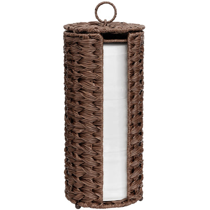 GRANNY SAYS Toilet Paper Storage with Lid, Wicker Toilet Paper Holder