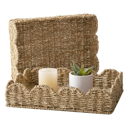 StorageWorks Wicker Toilet Paper Basket, Toilet Tank Basket for Bathroom